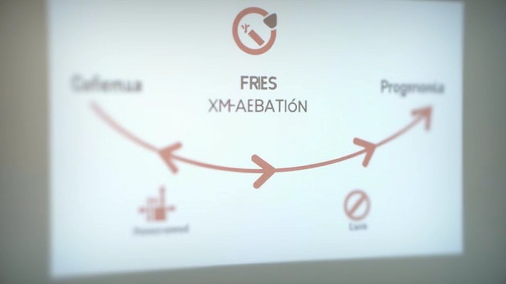 Diagrama visual mostrando os três atos de uma apresentação com setas de progressão
