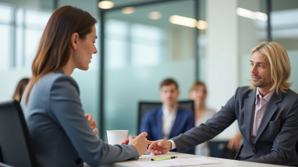 Sessão de coaching de apresentação com feedback profissional