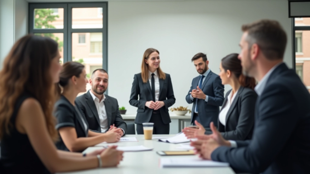 Equipa em reunião de trabalho